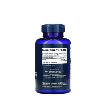 Taurine Powder 300 grams - Life Extension
