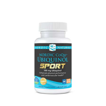 Nordic CoQ10 Ubiquinol Sport, 100mg 60 softgels - Nordic Naturals