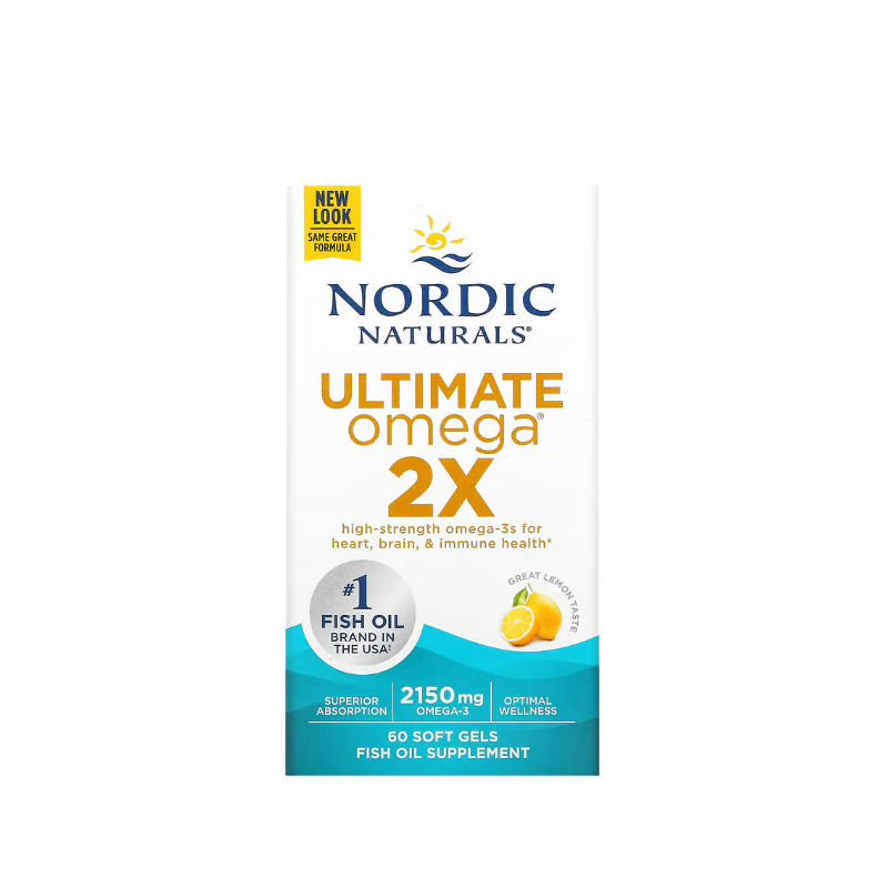 Ultimate Omega 2X, 2150mg Lemon 60 softgels - Nordic Naturals