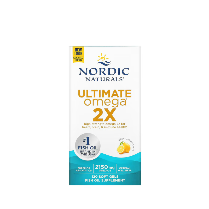 Ultimate Omega 2X, 2150mg Lemon 120 softgels - Nordic Naturals