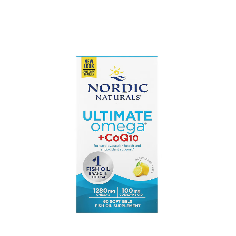 Ultimate Omega + CoQ10, 1280mg 60 softgels - Nordic Naturals