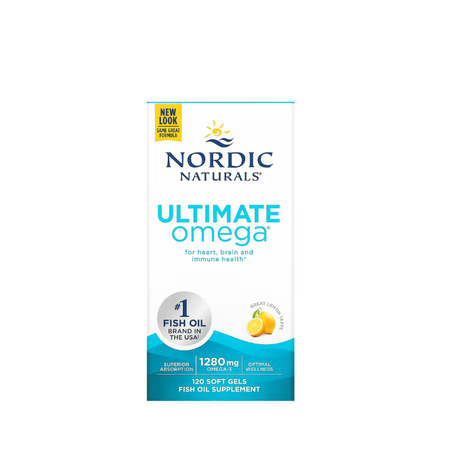 Ultimate Omega, 1280mg Lemon Flavor 120 softgels - Nordic Naturals