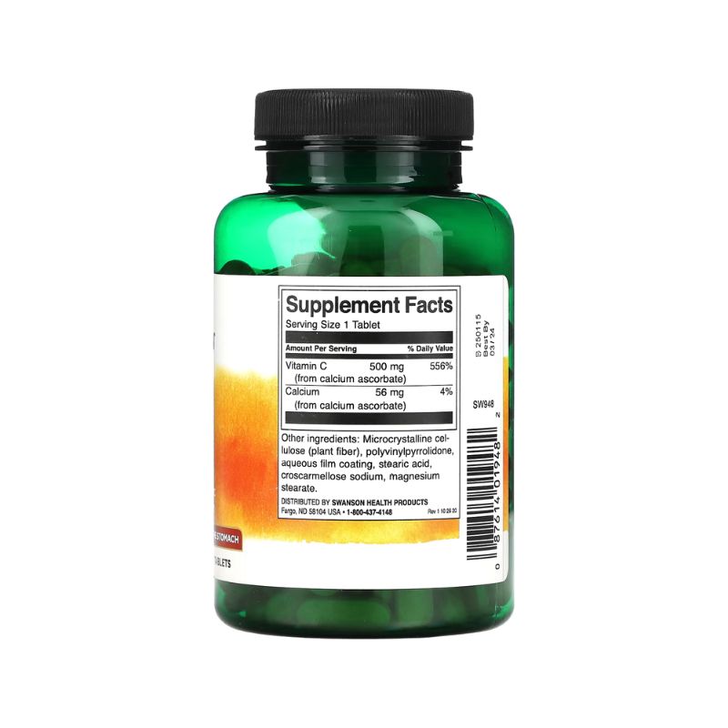 Buffered Vitamin C, 500mg - 250 tablets