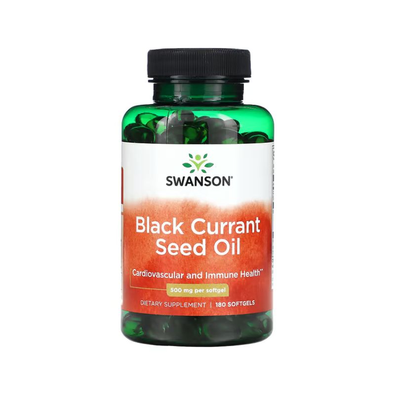 Black Currant Seed Oil, 500mg - 180 softgels