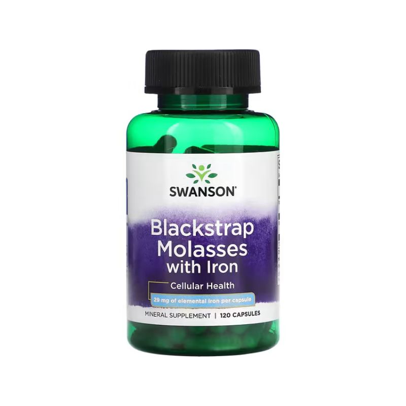 Blackstrap Molasses with Iron, 29mg - 120 caps