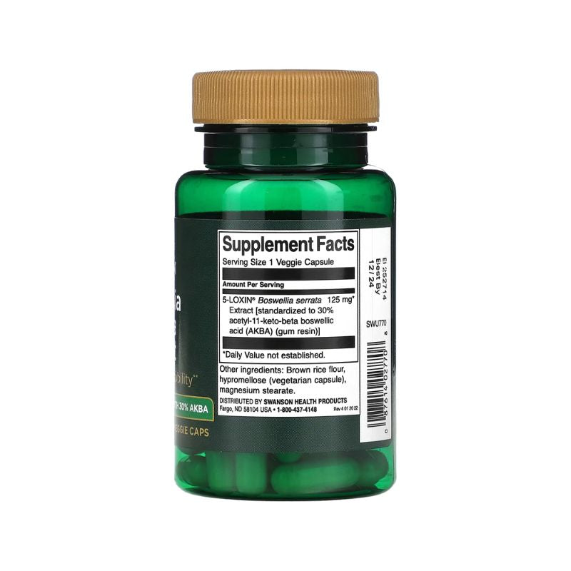 Boswellia Serrata Extract, 125mg - 60 vcaps