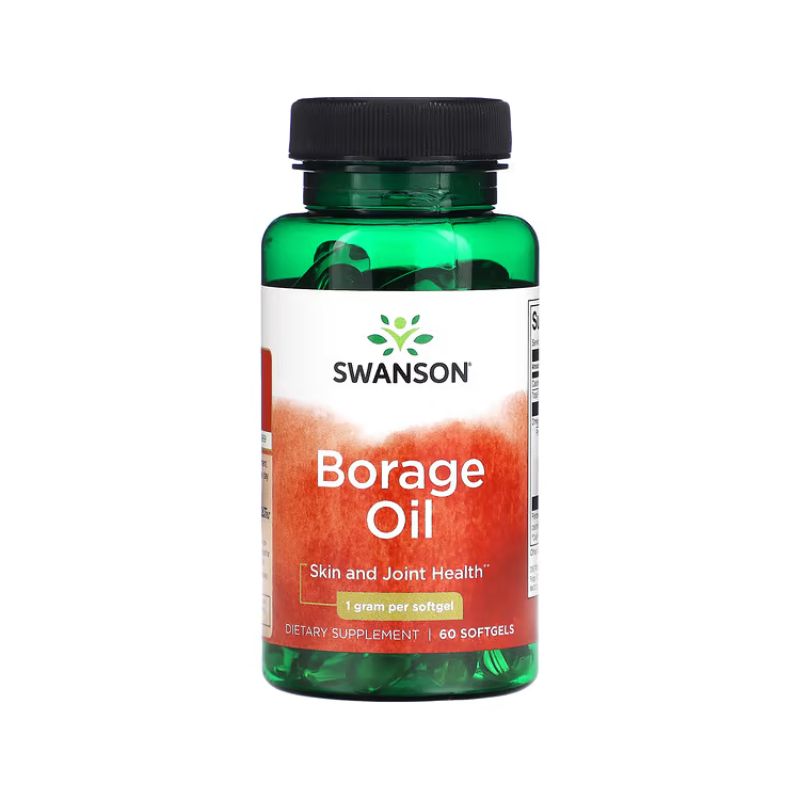 Borage Oil, 1000mg - 60 softgels