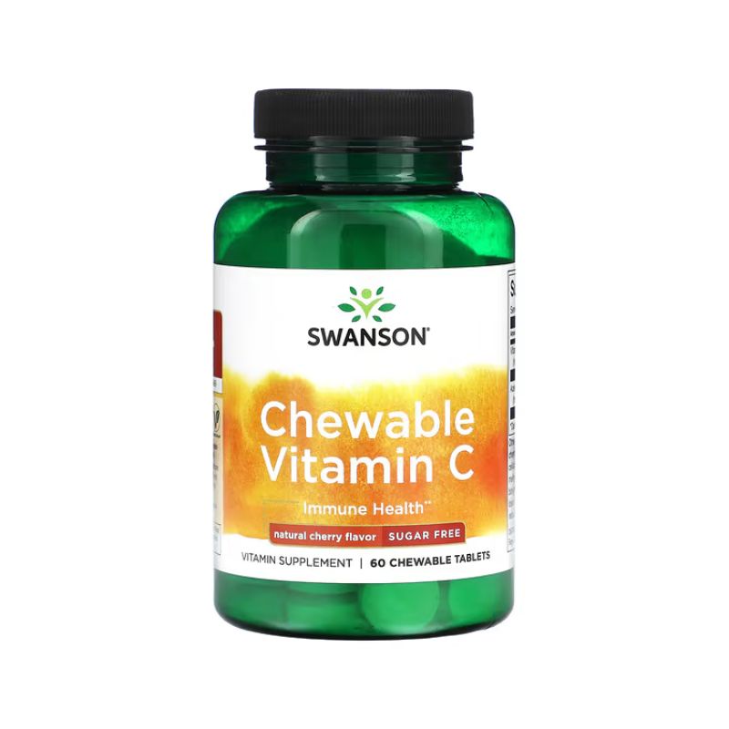 Chewable Vitamin C, Natural Cherry Flavour - 60 chewable tabs