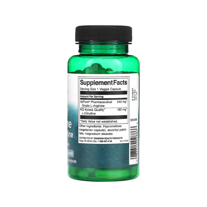 AjiPure L-Arginine with L-Citrulline - 60 vcaps