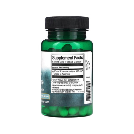 AjiPure L-Arginine, 500mg - 60 vcaps