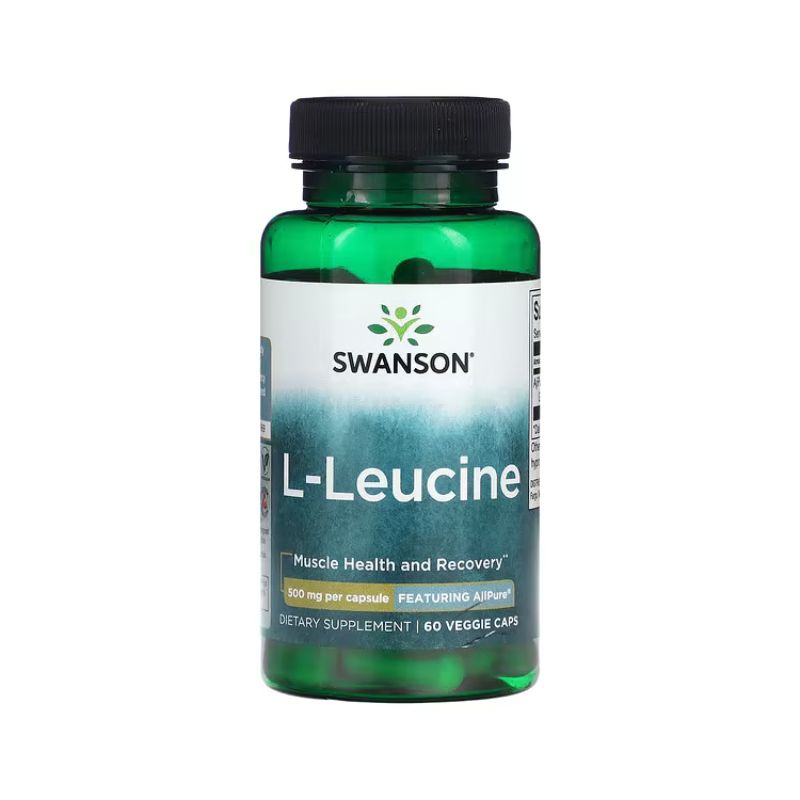 AjiPure L-Leucine, 500mg - 60 vcaps