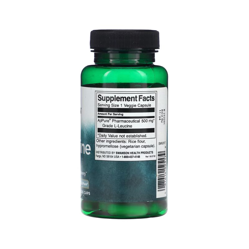 AjiPure L-Leucine, 500mg - 60 vcaps