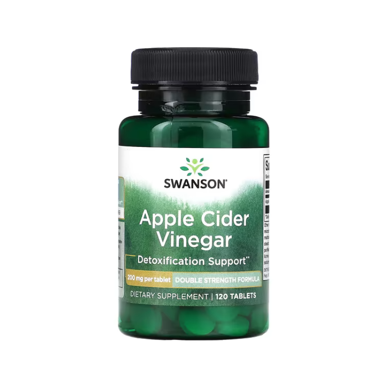 Apple Cider Vinegar, 200mg Double-Strength - 120 tablets