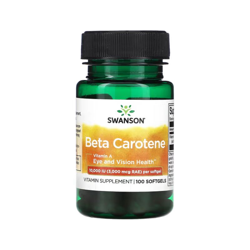 Beta-Carotene (Vitamin A), 10 000 IU - 100 softgels