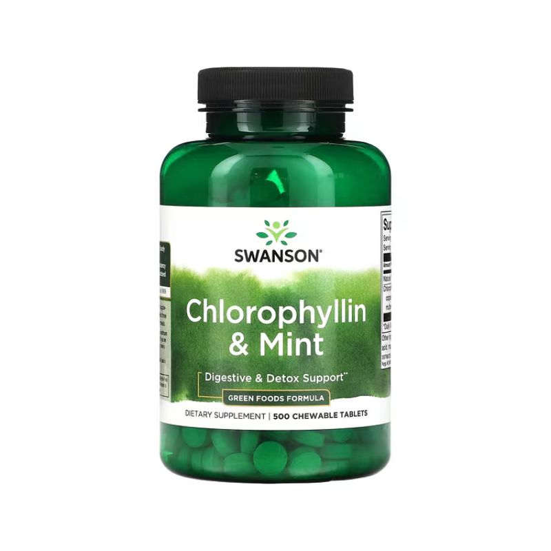 Chlorophyllin & Mint - 500 chewable tablets