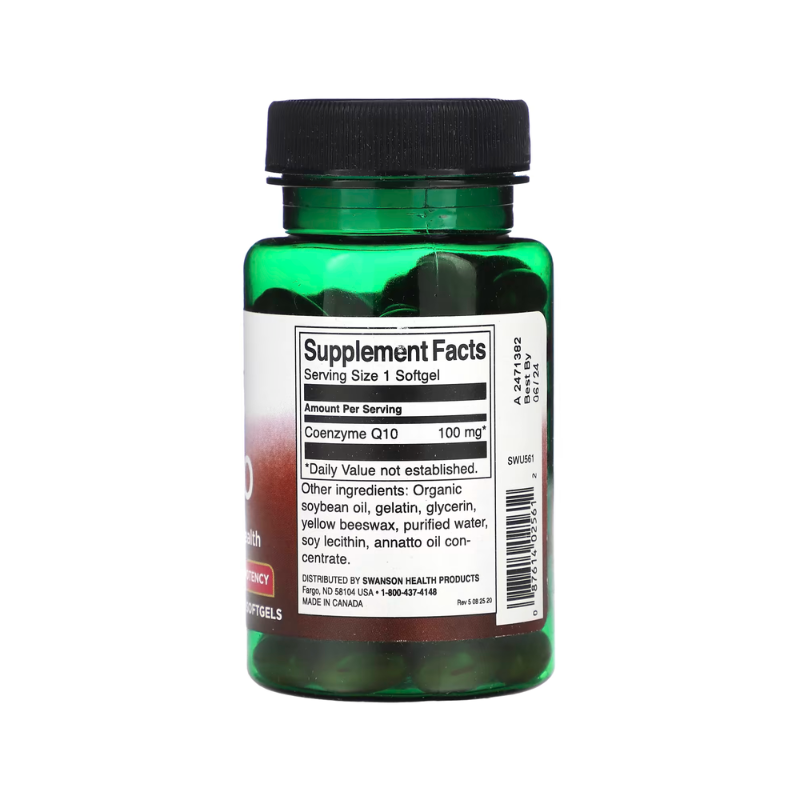 CoQ10, 100mg - 50 softgels