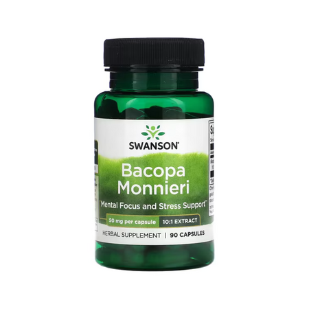 Bacopa Monniera 10:1 Extract, 50mg - 90 caps