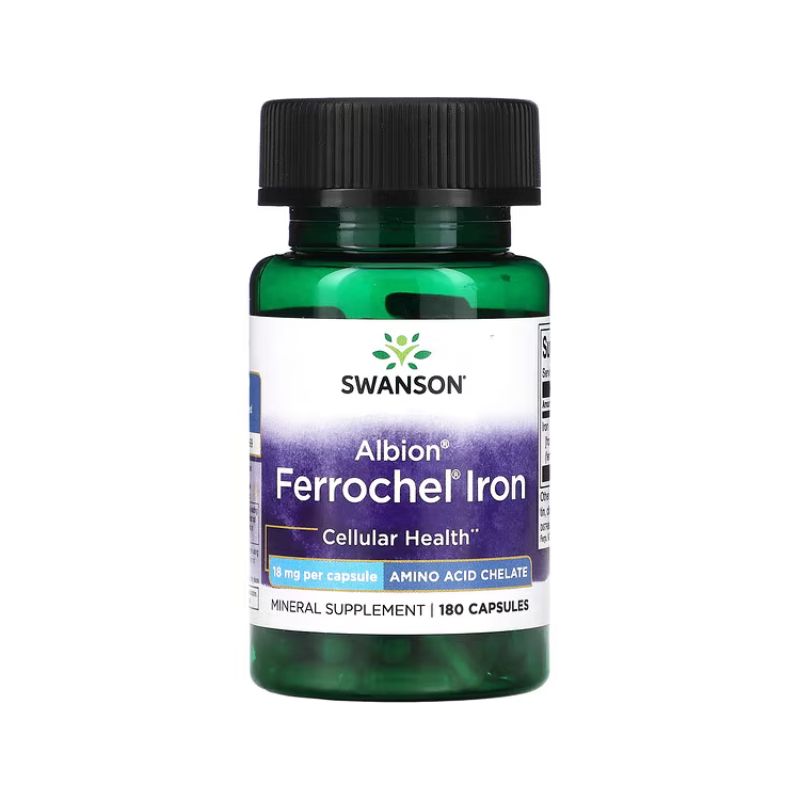 Albion Ferrochel Iron, 18mg - 180 caps