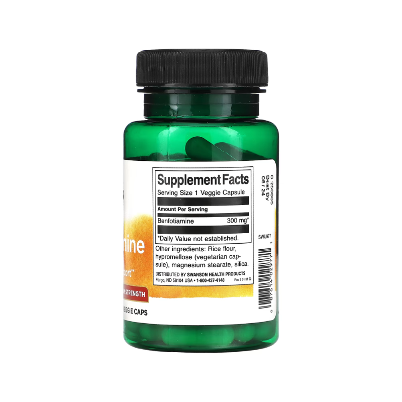 Benfotiamine, 300mg - 60 vcaps