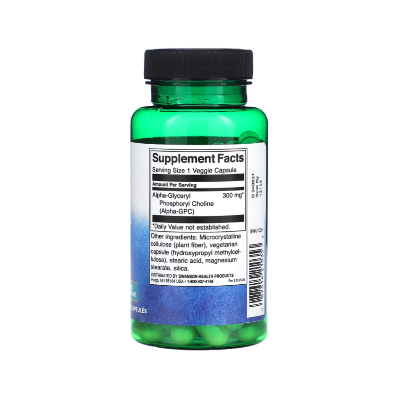 Alpha-GPC Alpha GlyceroPhosphoCholine, 300mg - 60 vcaps