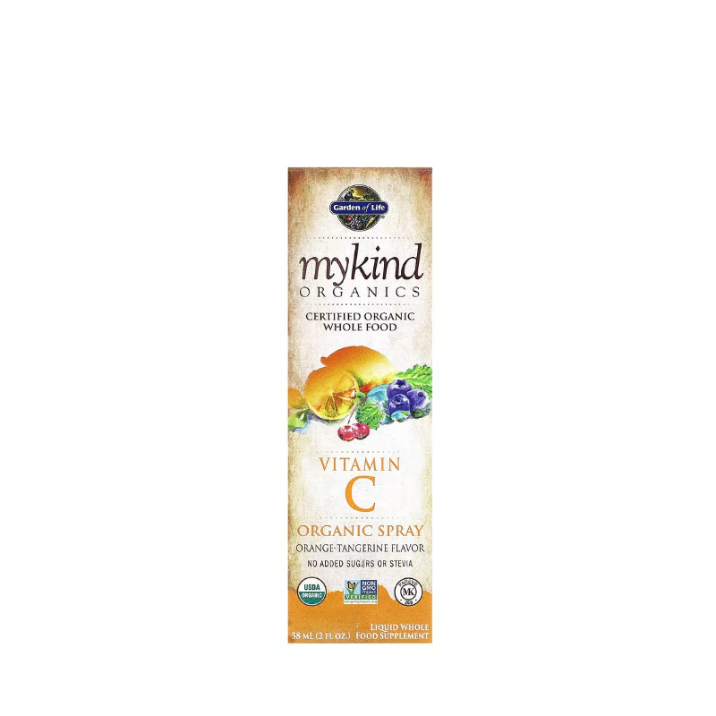 Mykind Organics Vitamin C Organic Spray, Orange-Tangerine 58 ml - Garden Of Life