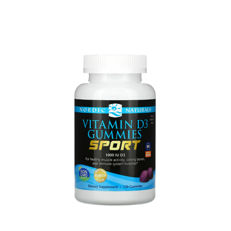 Vitamin D3 Gummies Sport, Wild Berry 120 gummies - Nordic Naturals