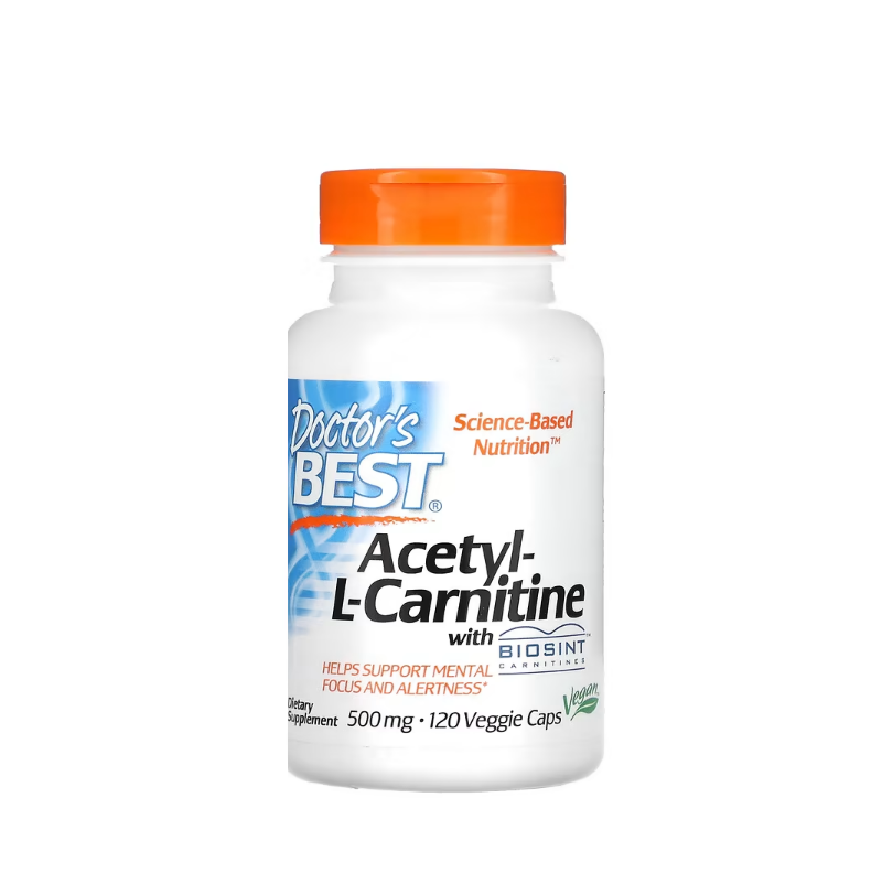 Acetyl L-Carnitine with Biosint Carnitines, 500mg 120 vcaps - Doctor's Best