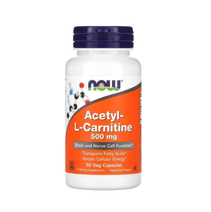 Acetyl-L-Carnitine, 500mg 50 vcaps Now Foods