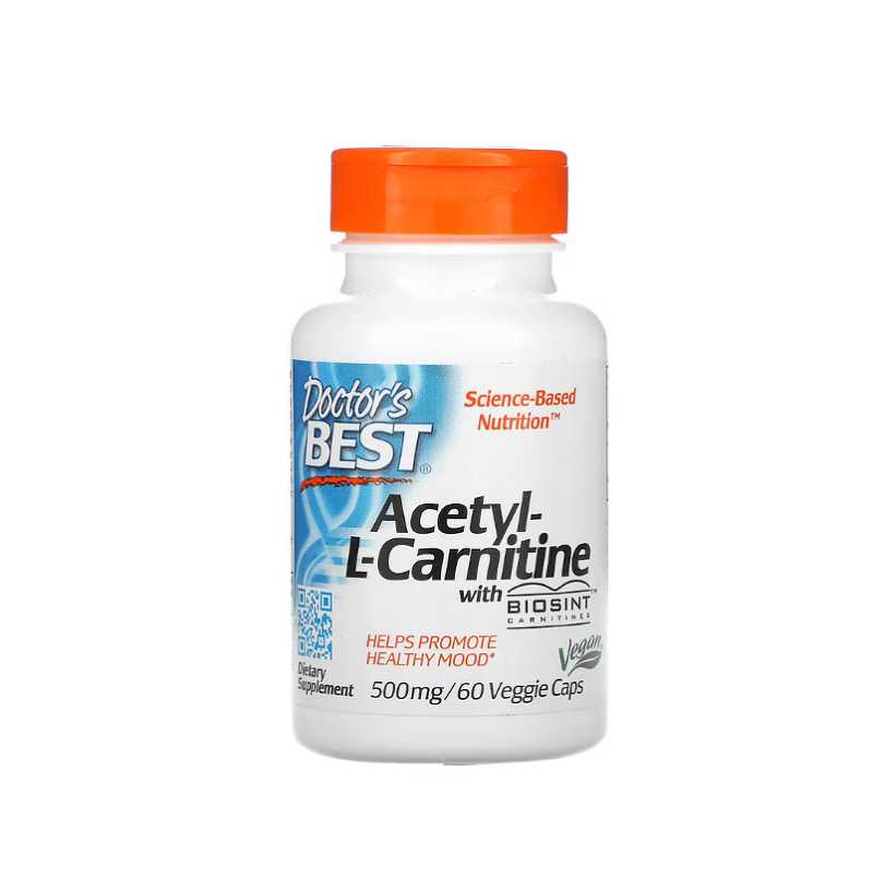 Acetyl L-Carnitine with Biosint Carnitines, 500mg 60 vcaps - Doctor's Best