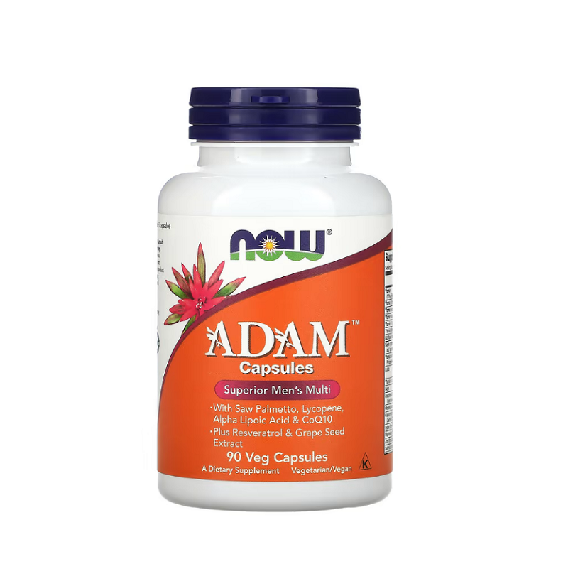 ADAM Multi-Vitamin for Men 90 vcaps NOW Foods
