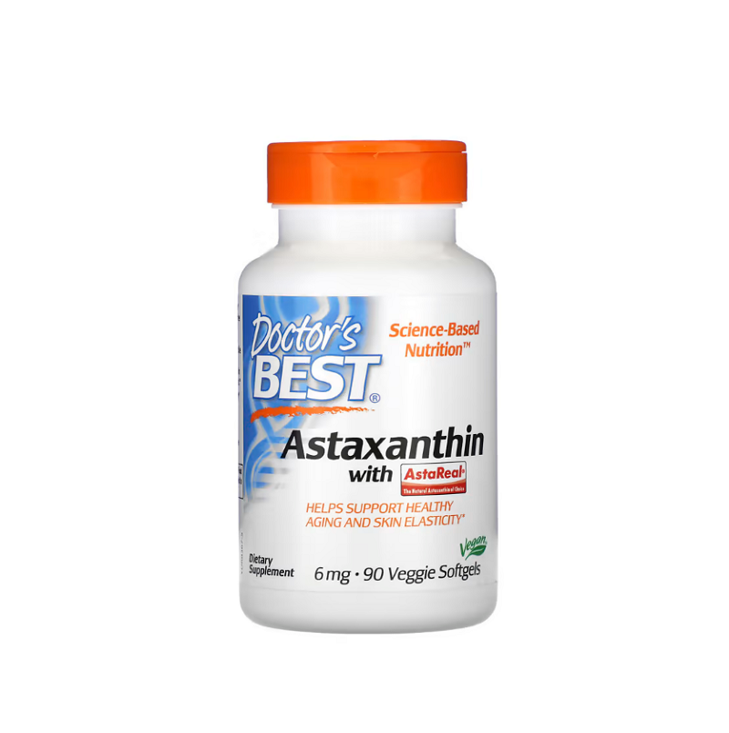 Astaxanthin with AstaPure, 6mg 90 veggie softgels - Doctor's Best