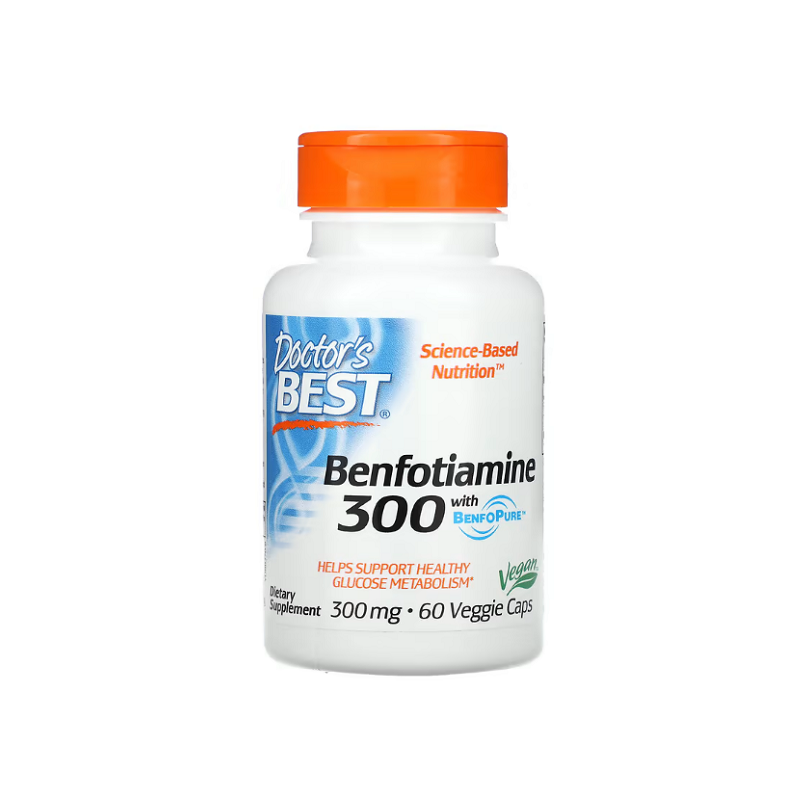 Benfotiamine with BenfoPure, 300mg 60 vcaps - Doctor's Best