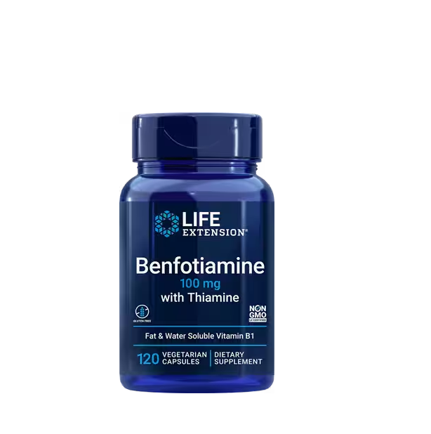 Benfotiamine with Thiamine, 100mg - 120 vcaps - Life Extension