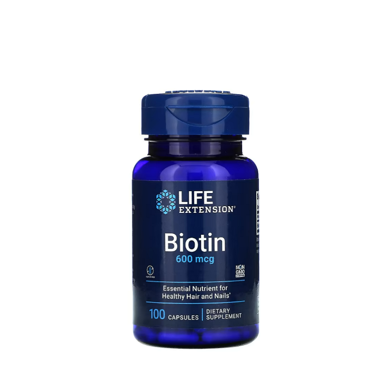 Biotin, 600mcg 100 caps - Life Extension