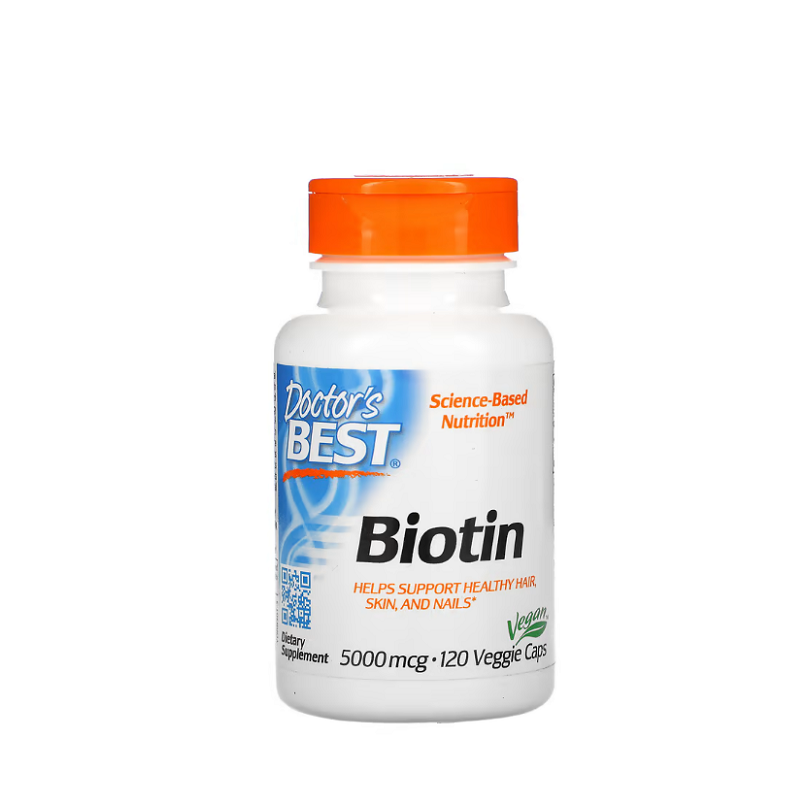 Biotin, 5000mcg 120 vcaps - Doctor's Best