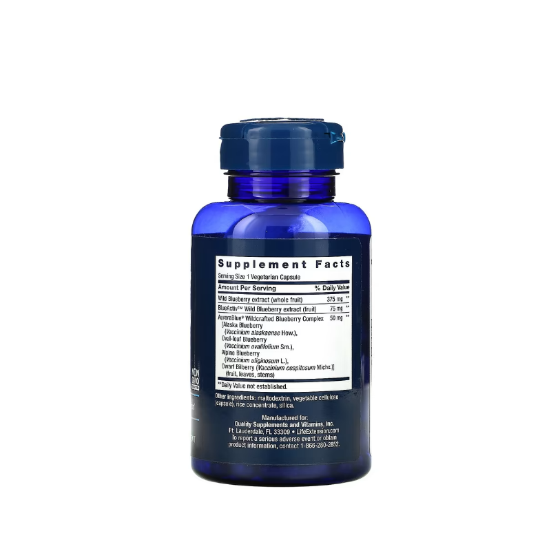 Blueberry Extract Capsules 60 vcaps - Life Extension