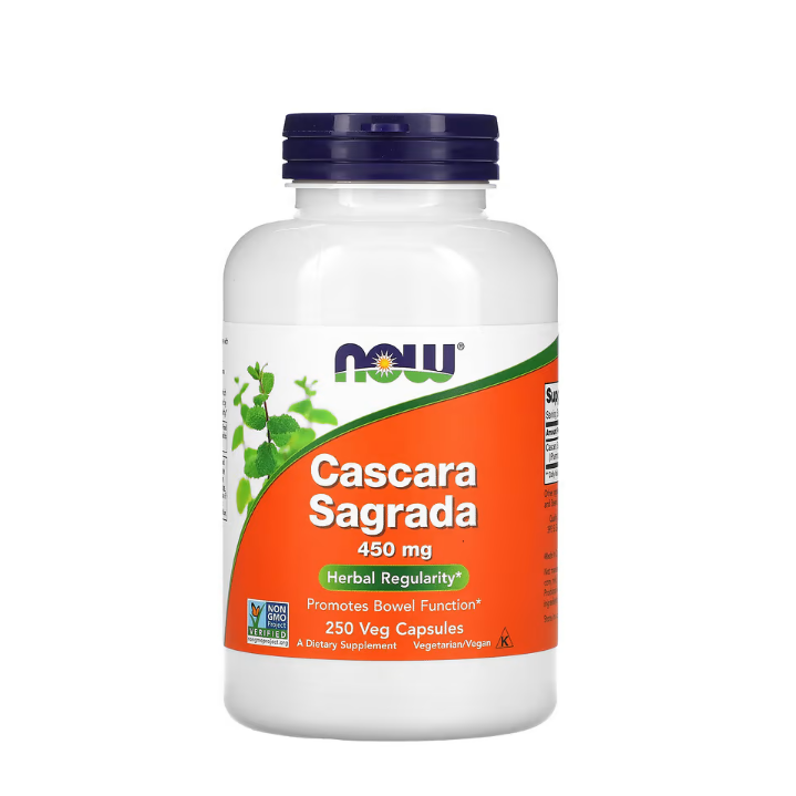 Cascara Sagrada, 450mg 250 vcaps Now Foods