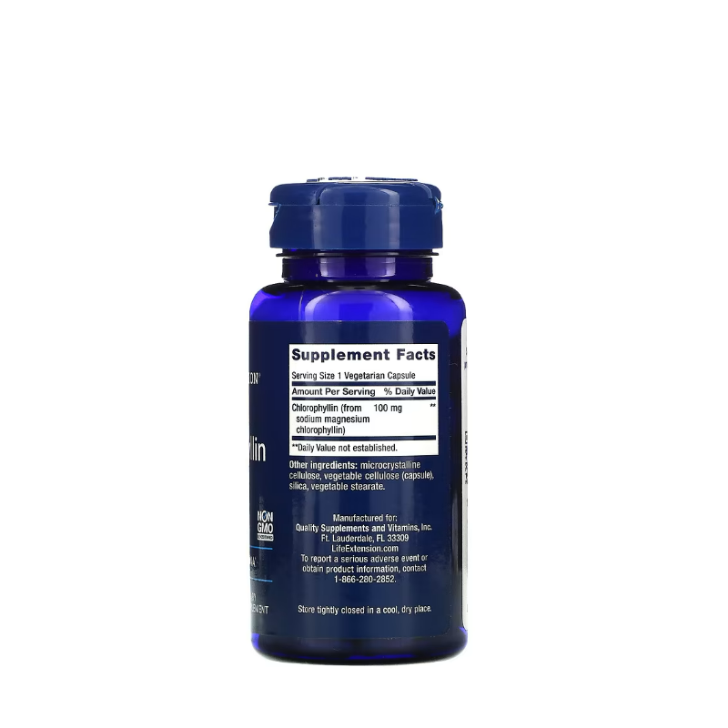 Chlorophyllin, 100mg 100 vcaps - Life Extension