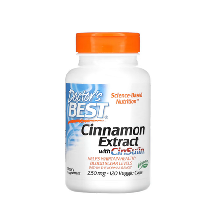 Cinnamon Extract with CinSulin, 250mg 120 vcaps - Doctor's Best