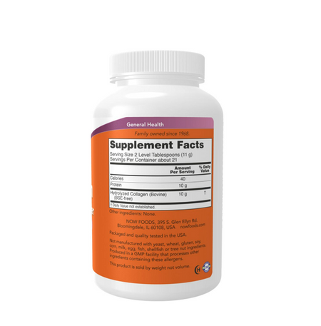 Collagen Peptides Powder 227 Grams - NOW Foods