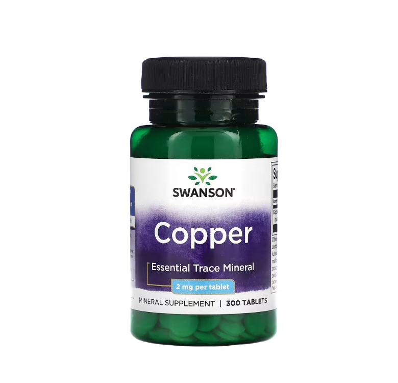 Copper, 2mg 300 tablets Swanson