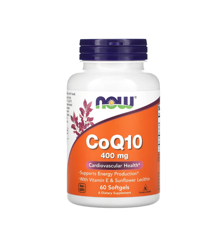 CoQ10 with Lecithin & Vitamin E, 400mg - 60 softgels Now Foods