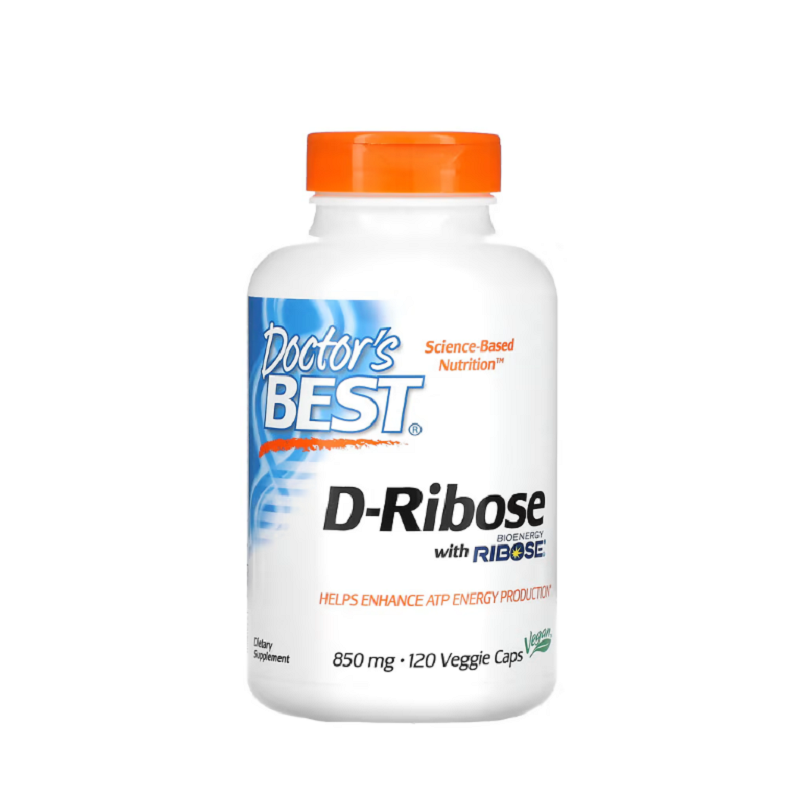 D-Ribose, 850mg 120 vcaps - Doctor's Best