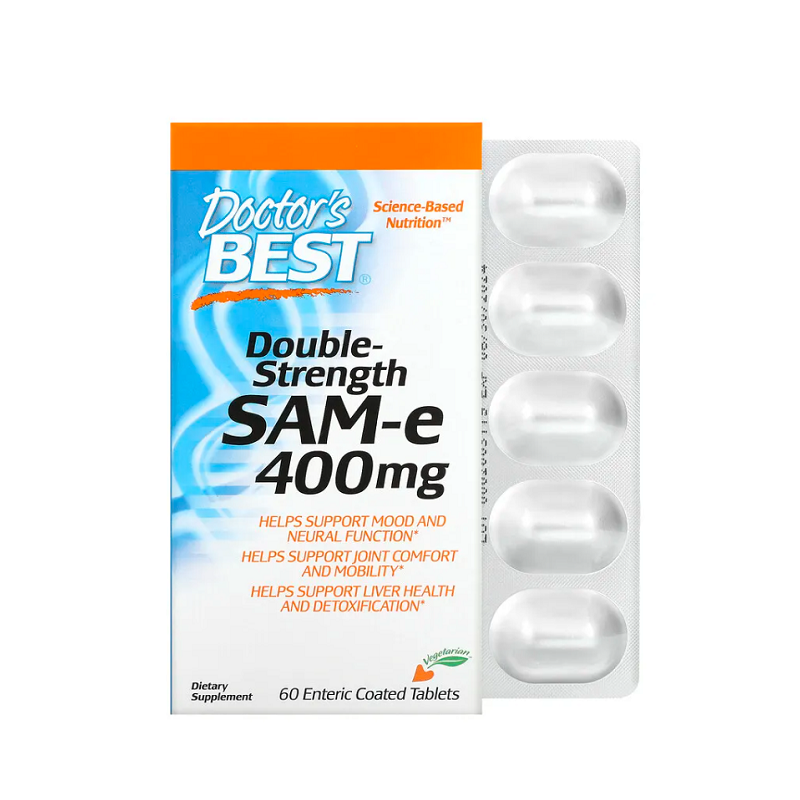 SAM-e, 400mg Double-Strength 60 tablets - Doctor's Best