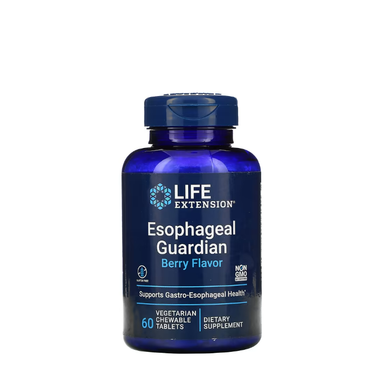 Esophageal Guardian, Berry Flavor 60 vegetarian chewable tabs - Life Extension