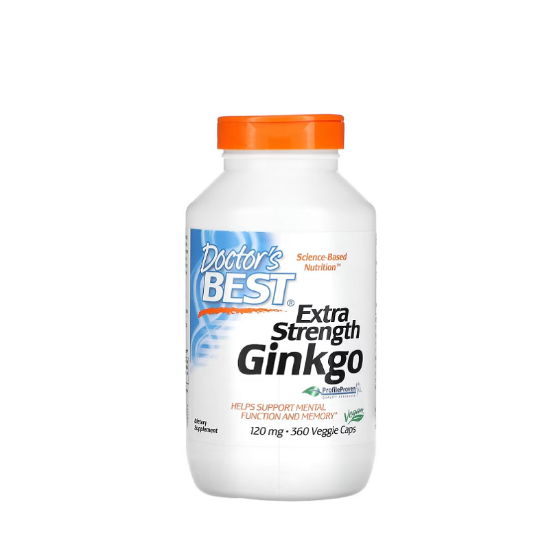 Extra Strength Ginkgo, 120mg 360 vcaps - Doctor's Best