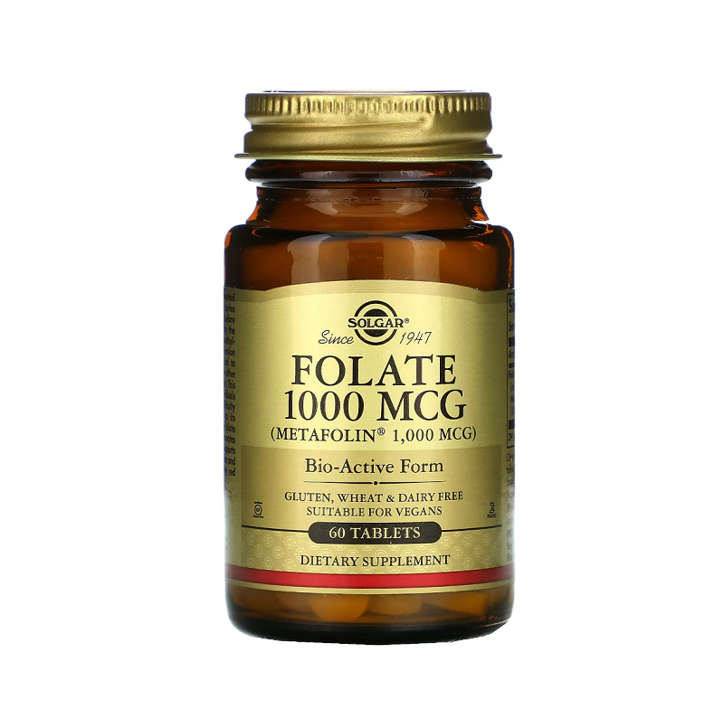 Folate, 1000mcg 60 tablets Solgar
