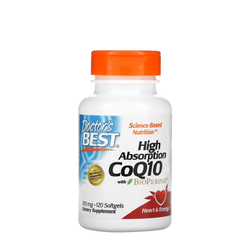 High Absorption CoQ10 with BioPerine, 100mg 120 softgels - Doctor's Best