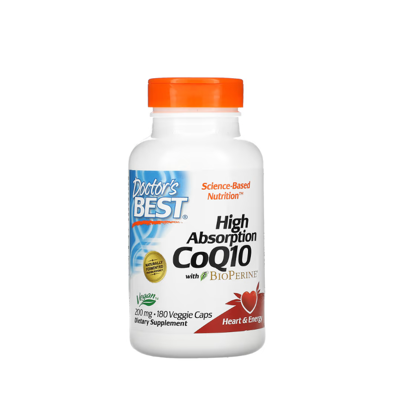 High Absorption CoQ10 with BioPerine, 200mg 180 vcaps - Doctor's Best