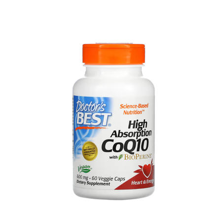 High Absorption CoQ10 with BioPerine, 600mg 60 vcaps - Doctor's Best